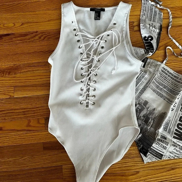 Two bodysuit and a bandanna top - Picture 3 of 6